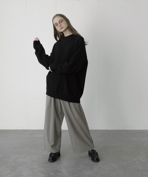 remer(リメール)の「loose basic roll neck sweater / ルーズベーシックロールネックセーター(ニット/セーター・メンズ・チャコールグレー/ブラック/グレー・SMALL/MEDIUM/LARGE)」の11枚目の写真