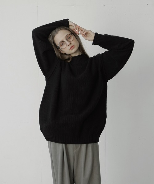 remer(リメール)の「loose basic roll neck sweater / ルーズベーシックロールネックセーター(ニット/セーター・メンズ・チャコールグレー/ブラック/グレー・SMALL/MEDIUM/LARGE)」の13枚目の写真