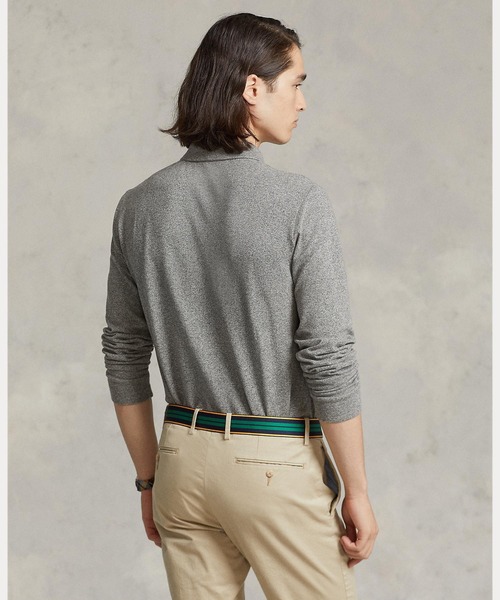 POLO RALPH LAUREN(ポロ ラルフ ローレン)の「カスタム スリム ロングスリーブ ポロシャツ(ポロシャツ・メンズ・グレー系・S/M/L/XL/XS/XXL)」の3枚目の写真