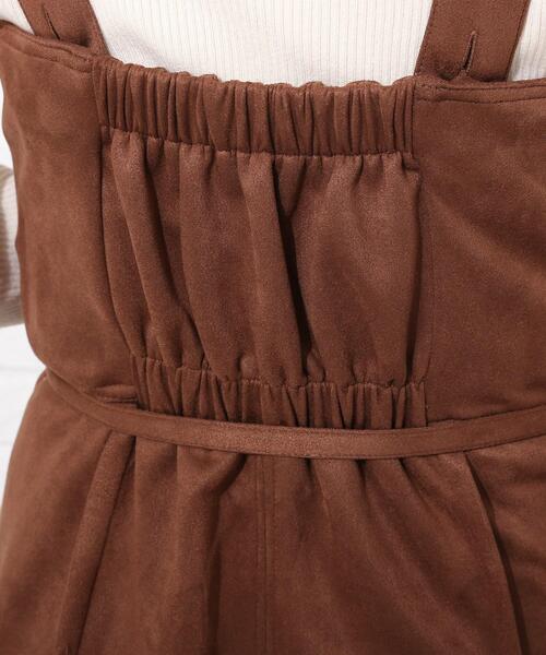 Cutie Blonde（キューティーブロンド）の「◆ポンチフェイクスエードタックジャンスカ（スカート・レディース・ブラック/ブラウン系その他/ダークブラウン・02/01/03）」の11枚目の写真