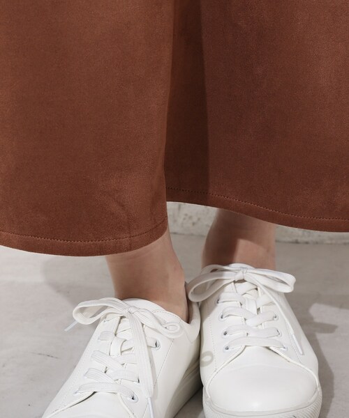 Cutie Blonde（キューティーブロンド）の「◆ポンチフェイクスエードタックジャンスカ（スカート・レディース・ブラック/ブラウン系その他/ダークブラウン・02/01/03）」の15枚目の写真