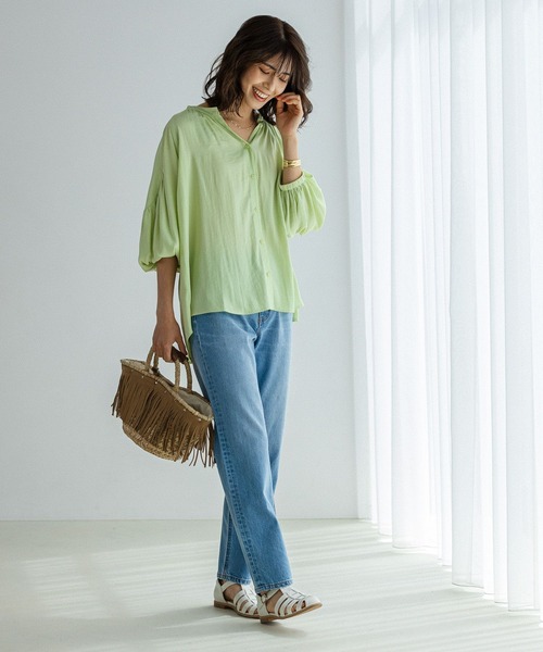 BAYFLOW（ベイフロー）の「【BAYFLOW DENIM】ストレートパンツ（その他パンツ・レディース・ライトブルー/ブルー・SMALL/MEDIUM/LARGE）」の9枚目の写真