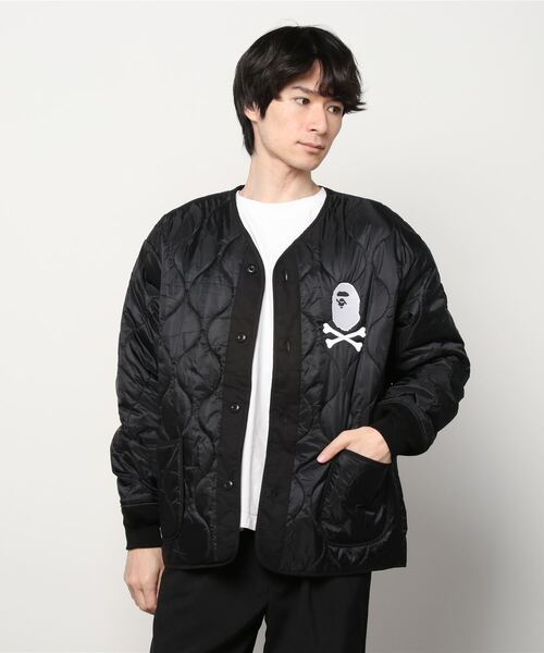 A BATHING APE(アベイシングエイプ)の「【PIRATE STORE EXCLUSIVE】APE CROSSBONE LINER JACKET M(ブルゾン・メンズ・ブラック・MEDIUM/SMALL/XX-LARGE/X-LARGE/LARGE)」の5枚目の写真