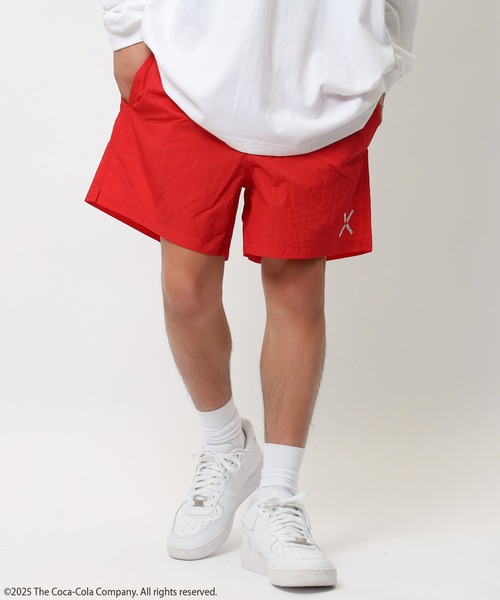 BACK TO THE FIELD（バック トゥー ザ フィールド）の「【コカ･コーラ】クロスモチーフショートパンツ(BACK TO THE FIELD)（その他パンツ・メンズ・ブラック/レッド・FREE）」の15枚目の写真