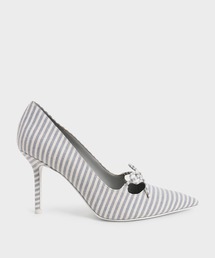 CHARLES & KEITH（チャールズ & キース）の「ボウタイ スティレットパンプス / Bow-Tie Stiletto Pumps（パンプス・レディース）」
