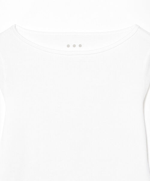 EFFE BEAMS（エッフェビームス）の「three dots / GINGER 3/4 Tシャツ（Tシャツ/カットソー・レディース・ホワイト/ブラック・ONE SIZE）」の6枚目の写真