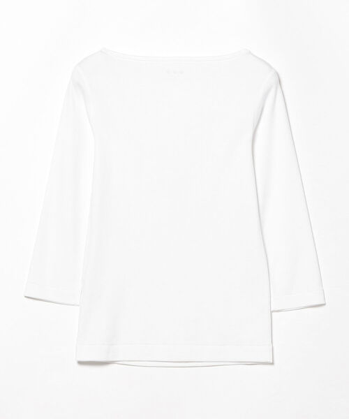 EFFE BEAMS（エッフェビームス）の「three dots / GINGER 3/4 Tシャツ（Tシャツ/カットソー・レディース・ホワイト/ブラック・ONE SIZE）」の7枚目の写真