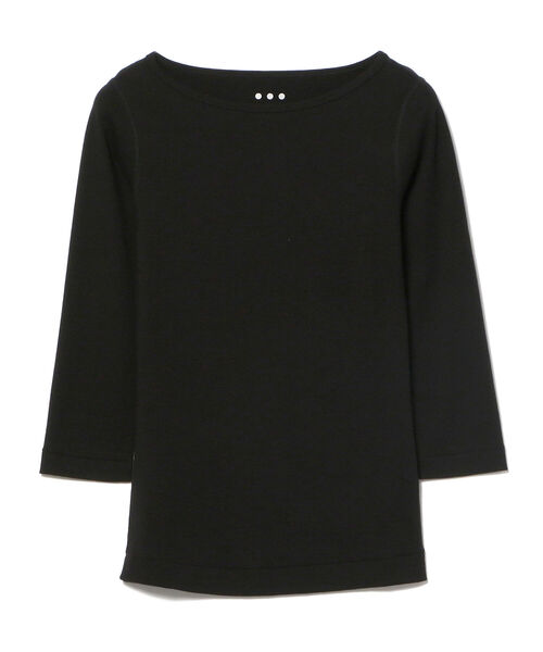 EFFE BEAMS（エッフェビームス）の「three dots / GINGER 3/4 Tシャツ（Tシャツ/カットソー・レディース・ホワイト/ブラック・ONE SIZE）」の9枚目の写真