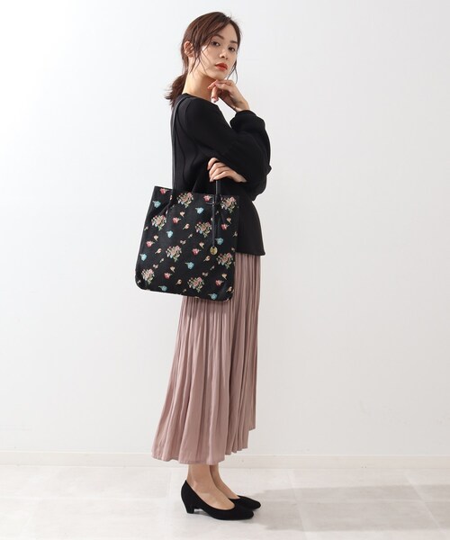 DRESKIP(ドレスキップ)の「◆つまみハンドルトート(トートバッグ・レディース・ブラック系/アイボリー/グレー/ライトグリーン/ブラック/ブラック系3/ブラック系5・00)」の10枚目の写真