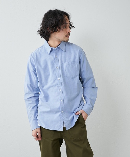 CIAOPANIC TYPY(チャオパニックティピー)の「オックスレギュラーカラーイージーケアシャツ(シャツ/ブラウス・メンズ・ホワイト/スカイブルー/ピンク・M/L)」の16枚目の写真