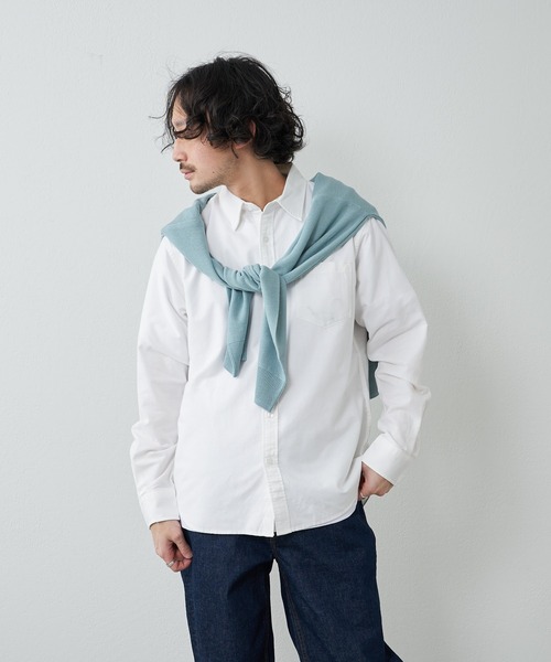 CIAOPANIC TYPY(チャオパニックティピー)の「オックスレギュラーカラーイージーケアシャツ(シャツ/ブラウス・メンズ・ホワイト/スカイブルー/ピンク・M/L)」の6枚目の写真