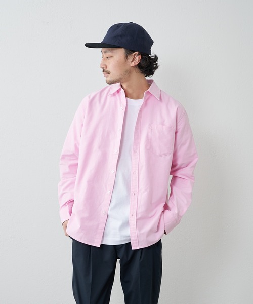 CIAOPANIC TYPY(チャオパニックティピー)の「オックスレギュラーカラーイージーケアシャツ(シャツ/ブラウス・メンズ・ホワイト/スカイブルー/ピンク・M/L)」の10枚目の写真