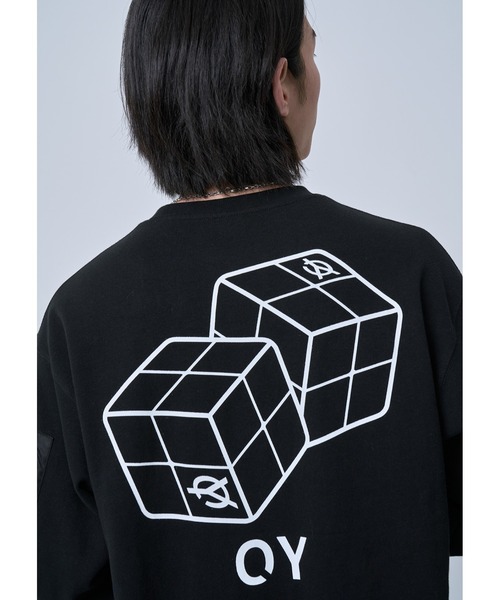 『OY/オーワイ』CUBE POCKET LONG SLEEVE/キューブロゴ ポケット付きロングスリーブカットソー