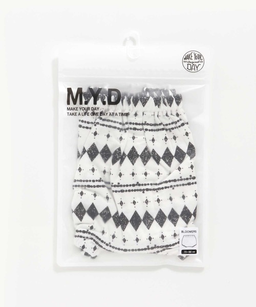 MAKE YOUR DAY（メイクユアデイ）の「幾何学柄ブルマ（その他ベビーウェア・キッズ・ベージュ/オフホワイト・70-90cm）」の5枚目の写真