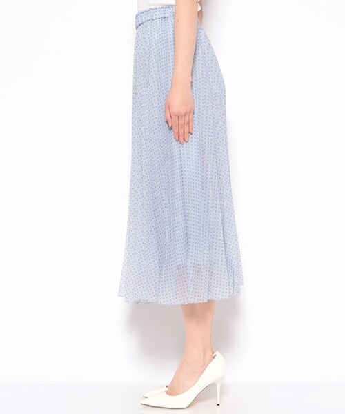 ANAYI(アナイ)の「サークルローププリントプリーツ スカート(スカート・レディース・ライトブルー/ミント・38/36/34)」の7枚目の写真