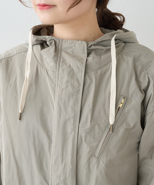 PUAL CE CIN（ピュアルセシン）の「ライナー付きマウンテンパーカー（マウンテンパーカー・レディース・ネイビー/ライトベージュ・FREE）」の18枚目の写真