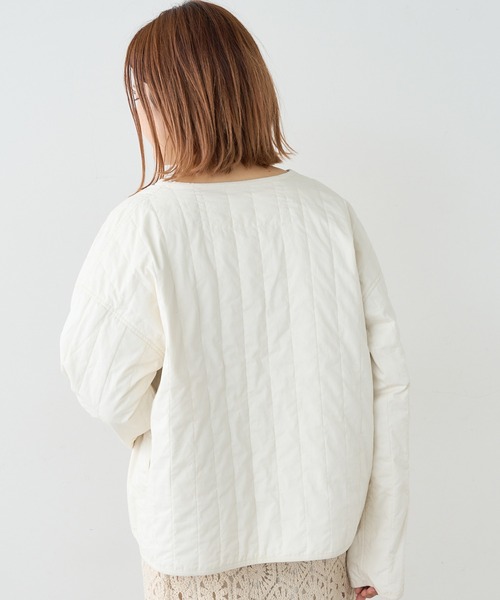 PUAL CE CIN（ピュアルセシン）の「ライナー付きマウンテンパーカー（マウンテンパーカー・レディース・ネイビー/ライトベージュ・FREE）」の7枚目の写真