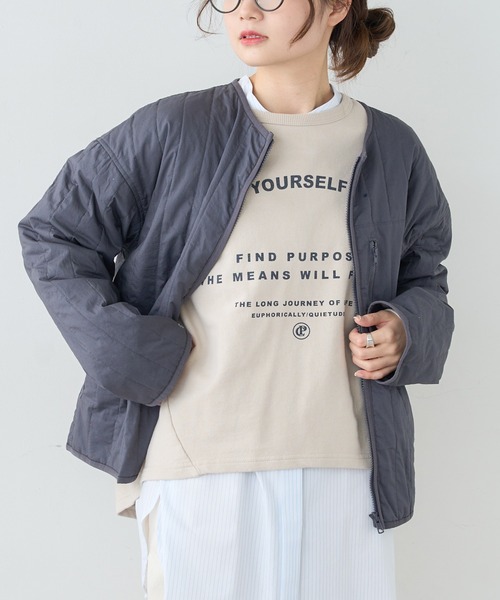 PUAL CE CIN（ピュアルセシン）の「ライナー付きマウンテンパーカー（マウンテンパーカー・レディース・ネイビー/ライトベージュ・FREE）」の12枚目の写真