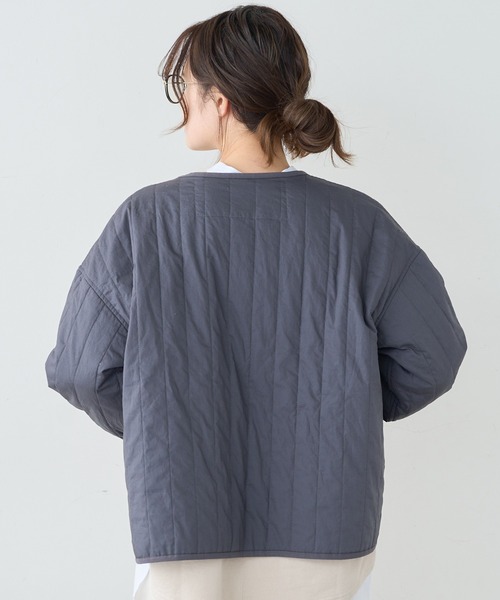 PUAL CE CIN（ピュアルセシン）の「ライナー付きマウンテンパーカー（マウンテンパーカー・レディース・ネイビー/ライトベージュ・FREE）」の14枚目の写真