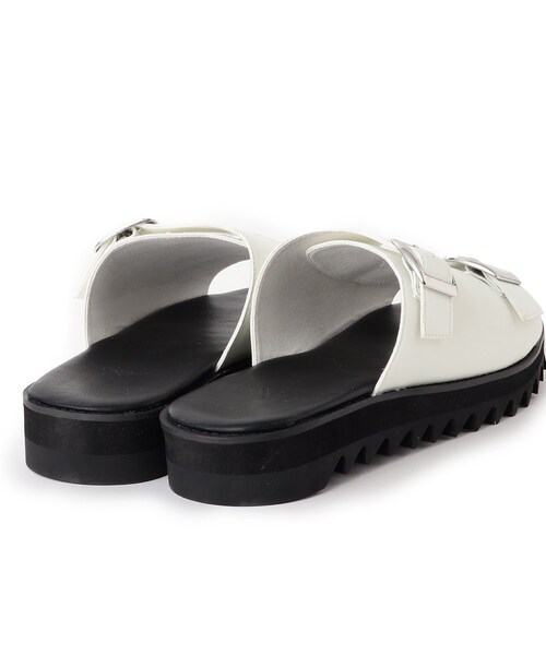 tk.TAKEO KIKUCHI（ティーケータケオキクチ）の「◆ダブルモンクボリュームソールサンダル（サンダル・メンズ・ブラック/オフホワイト・75/65）」の6枚目の写真