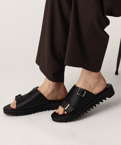 tk.TAKEO KIKUCHI（ティーケータケオキクチ）の「◆ダブルモンクボリュームソールサンダル（サンダル・メンズ・ブラック/オフホワイト・75/65）」の11枚目の写真