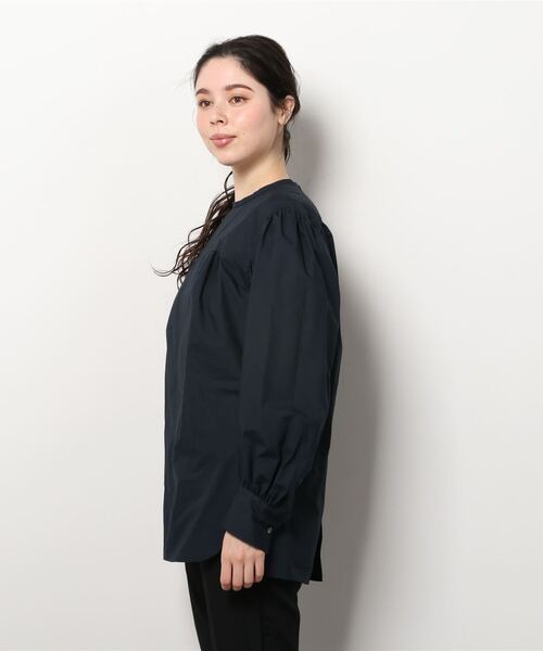 THE SHINZONE（ザ　シンゾーン）の「[THE SHINZONE/ザ シンゾーン] スモックブラウス（シャツ/ブラウス・レディース・ホワイト/ネイビー・34）」の10枚目の写真