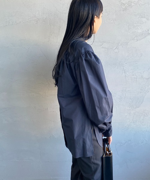 THE SHINZONE（ザ　シンゾーン）の「[THE SHINZONE/ザ シンゾーン] スモックブラウス（シャツ/ブラウス・レディース・ホワイト/ネイビー・34）」の16枚目の写真