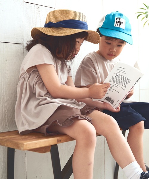 ikka（イッカ）の「ペーパーカンカン帽（ハット・キッズ・ベージュ・FREE）」の13枚目の写真