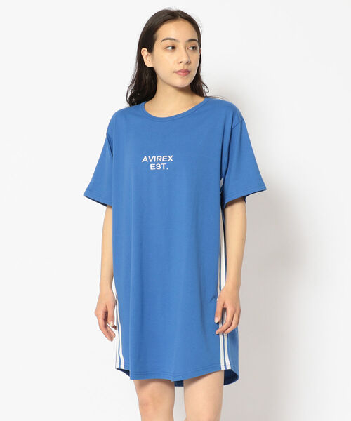 AVIREX（アヴィレックス）の「【直営店限定】AVIREX VARSITY LOGO ONE PIECE/ バーシティロゴワンピース（ワンピース・レディース・ブラック/その他5/グリーン・FREE）」の6枚目の写真