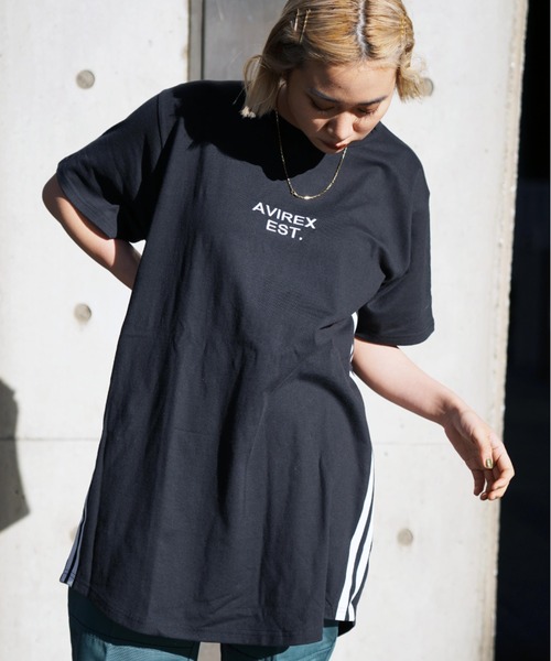 AVIREX（アヴィレックス）の「【直営店限定】AVIREX VARSITY LOGO ONE PIECE/ バーシティロゴワンピース（ワンピース・レディース・ブラック/その他5/グリーン・FREE）」の15枚目の写真