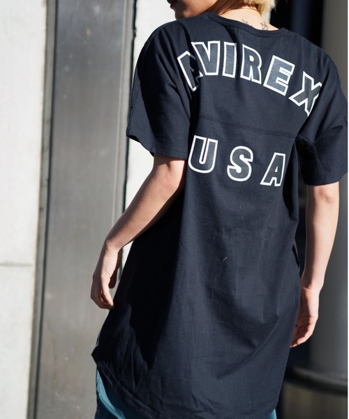 AVIREX（アヴィレックス）の「【直営店限定】AVIREX VARSITY LOGO ONE PIECE/ バーシティロゴワンピース（ワンピース・レディース・ブラック/その他5/グリーン・FREE）」の17枚目の写真