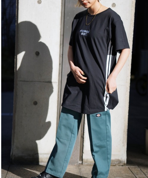 AVIREX（アヴィレックス）の「【直営店限定】AVIREX VARSITY LOGO ONE PIECE/ バーシティロゴワンピース（ワンピース・レディース・ブラック/その他5/グリーン・FREE）」の18枚目の写真