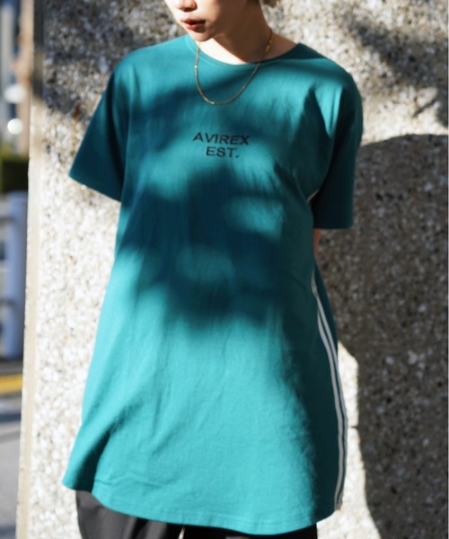 AVIREX（アヴィレックス）の「【直営店限定】AVIREX VARSITY LOGO ONE PIECE/ バーシティロゴワンピース（ワンピース・レディース・ブラック/その他5/グリーン・FREE）」の19枚目の写真