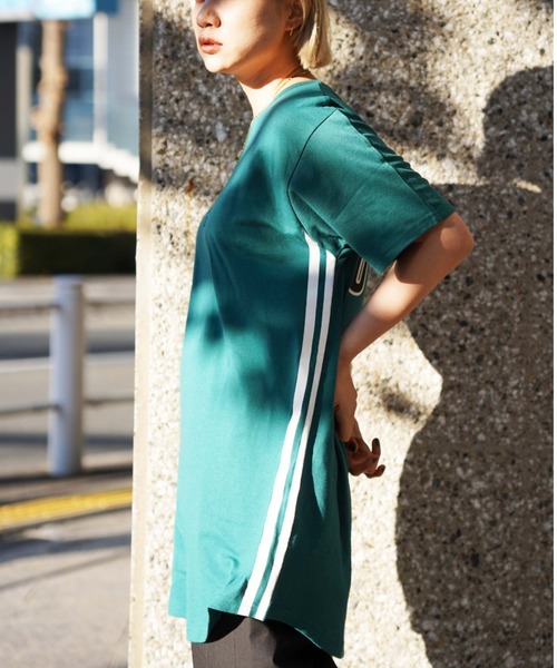 AVIREX（アヴィレックス）の「【直営店限定】AVIREX VARSITY LOGO ONE PIECE/ バーシティロゴワンピース（ワンピース・レディース・ブラック/その他5/グリーン・FREE）」の20枚目の写真