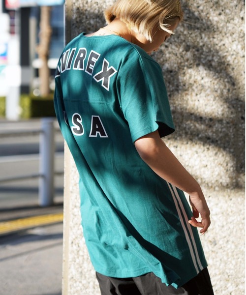 AVIREX（アヴィレックス）の「【直営店限定】AVIREX VARSITY LOGO ONE PIECE/ バーシティロゴワンピース（ワンピース・レディース・ブラック/その他5/グリーン・FREE）」の22枚目の写真