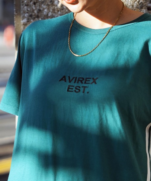 AVIREX（アヴィレックス）の「【直営店限定】AVIREX VARSITY LOGO ONE PIECE/ バーシティロゴワンピース（ワンピース・レディース・ブラック/その他5/グリーン・FREE）」の21枚目の写真