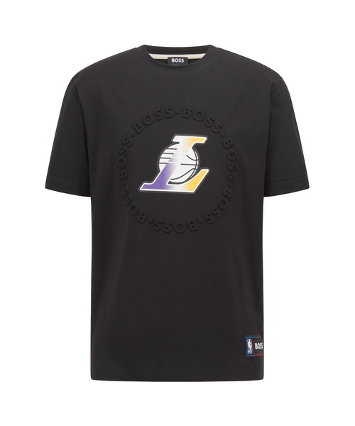 BOSS(ボス)の「【オンライン限定】BOSS & NBA デュアルロゴ リラックスフィットTシャツ(Tシャツ/カットソー・メンズ・ブラック/ブラック×レッド/ベージュ・S/L/XS/M/XL/XXL)」の15枚目の写真