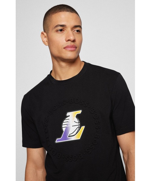 BOSS(ボス)の「【オンライン限定】BOSS & NBA デュアルロゴ リラックスフィットTシャツ(Tシャツ/カットソー・メンズ・ブラック/ブラック×レッド/ベージュ・S/L/XS/M/XL/XXL)」の13枚目の写真