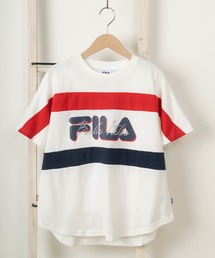 FILA（フィラ）の「【FILA/フィラ】ビッグシルエット 切り替え&バックプリント キッズ半袖Tシャツ/ラウンドヘム/【140ｃｍ-160ｃｍ】（Tシャツ/カットソー・キッズ）」