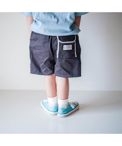 BREEZE(ブリーズ)の「ウエストコードハーフパンツ 5分丈(その他パンツ・キッズ・レッド/サックスブルー/カーキ/ライム/レインボー/チャコール・150/90/120/130/140/100/110)」の11枚目の写真