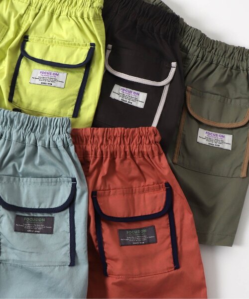 BREEZE(ブリーズ)の「ウエストコードハーフパンツ 5分丈(その他パンツ・キッズ・レッド/サックスブルー/カーキ/ライム/レインボー/チャコール・150/90/120/130/140/100/110)」の15枚目の写真