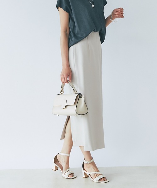 RIVE DROITE（リヴドロワ）の「フルダルストレートスカート（スカート・レディース・グレー系その他/ブラック/オレンジ/オレンジ系その他・36/38/40）」の7枚目の写真