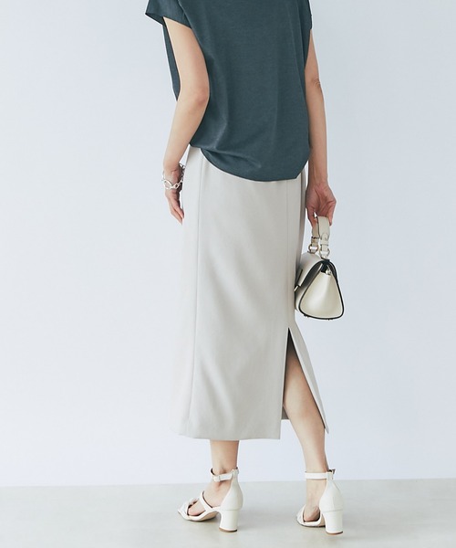 RIVE DROITE（リヴドロワ）の「フルダルストレートスカート（スカート・レディース・グレー系その他/ブラック/オレンジ/オレンジ系その他・36/38/40）」の9枚目の写真