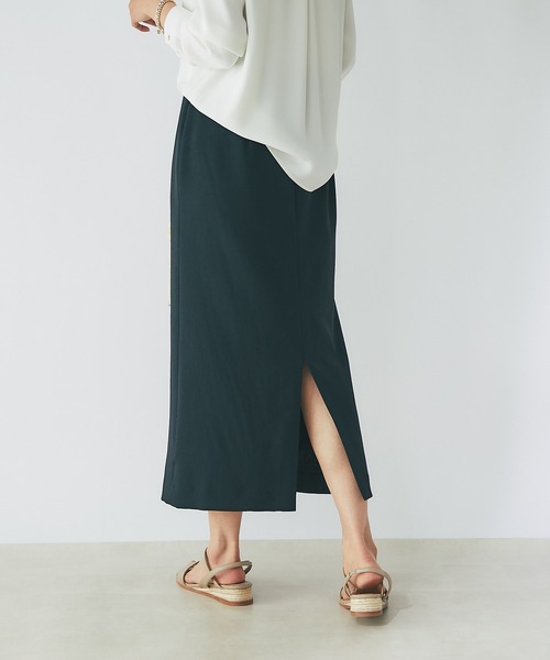 RIVE DROITE（リヴドロワ）の「フルダルストレートスカート（スカート・レディース・グレー系その他/ブラック/オレンジ/オレンジ系その他・36/38/40）」の14枚目の写真