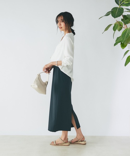 RIVE DROITE（リヴドロワ）の「フルダルストレートスカート（スカート・レディース・グレー系その他/ブラック/オレンジ/オレンジ系その他・36/38/40）」の19枚目の写真