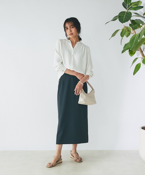 RIVE DROITE（リヴドロワ）の「フルダルストレートスカート（スカート・レディース・グレー系その他/ブラック/オレンジ/オレンジ系その他・36/38/40）」の20枚目の写真