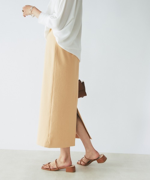 RIVE DROITE（リヴドロワ）の「フルダルストレートスカート（スカート・レディース・グレー系その他/ブラック/オレンジ/オレンジ系その他・36/38/40）」の18枚目の写真