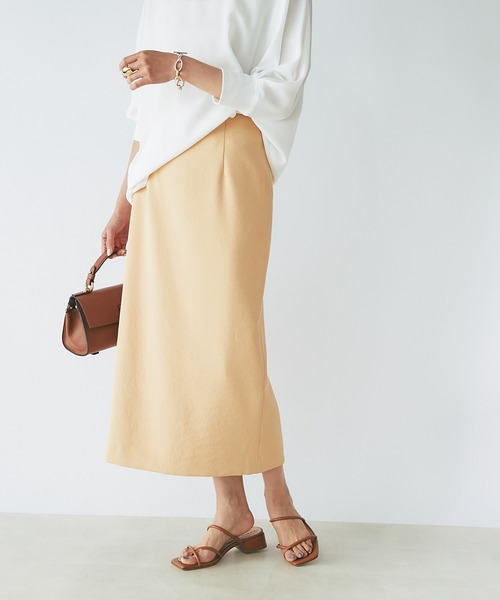 RIVE DROITE（リヴドロワ）の「フルダルストレートスカート（スカート・レディース・グレー系その他/ブラック/オレンジ/オレンジ系その他・36/38/40）」の16枚目の写真