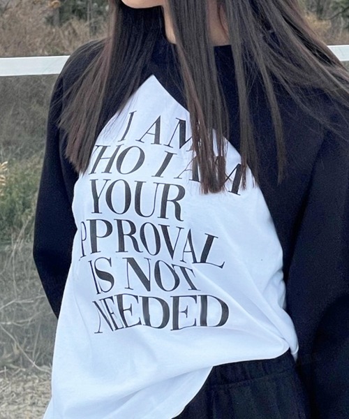 Dalfwin(ダールフィン)の「I AMレタリング半袖Tシャツ(Tシャツ/カットソー・レディース・グリーン/ブラック/ベージュ/バイオレット・FREE)」の19枚目の写真