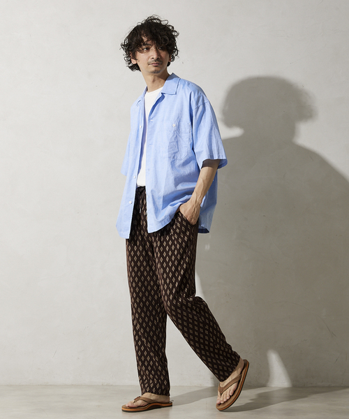 JOURNAL STANDARD relume（ジャーナルスタンダード　レリューム）の「《追加》総柄ジャージーパンツ ”DAIYA”（その他パンツ・メンズ・ブラック/ネイビー/ブラウン/ナチュラル・MEDIUM/LARGE）」の22枚目の写真